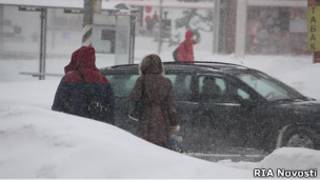 Автобусная остановка в Москве