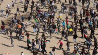 مواجهات بين أنصار حماس والمتظاهرين في غزة