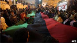 احتفال في بنغازي بقرار فرض الحظر الجوي