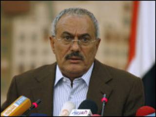 O presidente Ali Abdullah Saleh