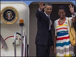 Obama se despede do Rio/AP
