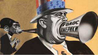 Карикатура Александра Житомирского. 1950 г.