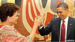 Obama e Dilma. Reuters