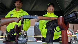 Armas decomisadas