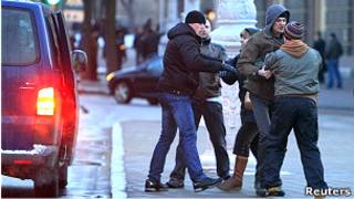 Задержание активистов оппозиции в Минске