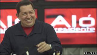 Hugo Chávez, presidente de Venezuela.