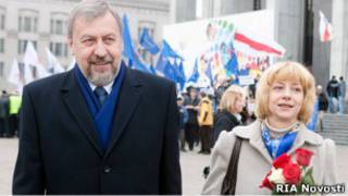 Ирина Халип с мужем, эск-кандидатом в президенты Андреем Санниковым