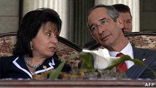 Sandra Torres y Álvaro Colom