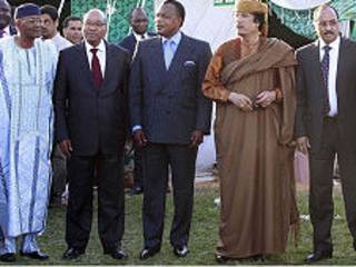 Gaddafi na ujumbe wa AU