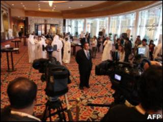 Encontro do grupo de contato em Doha (Foto: AFP / Getty Images)