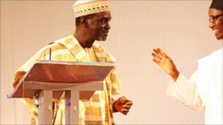 Ibrahim Shekarau, lors du débat télévisé en amont du scrutin.