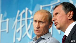 Владимир Путин и Игорь Сечин