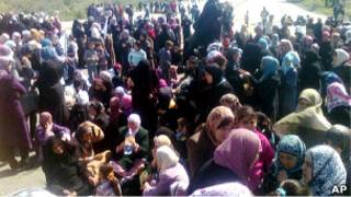 زنان معترض در بانیاس