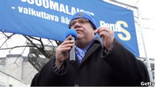 Лидер партии "Истинные финны" Тимо Соини