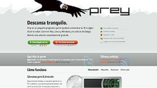 Captura de la web de Prey