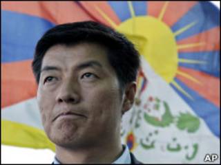 O novo líder tibetano, Lobsang Sangay.