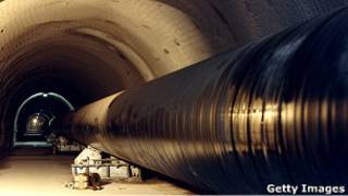 Участок трубы "Газпрома" в Италию