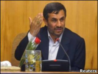 O presidente iraniano, Mahmoud Ahmadinejad.