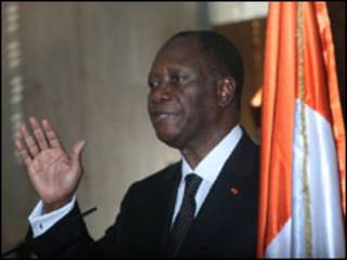 Shugaba Alassane Ouattara na Ivory Coast
