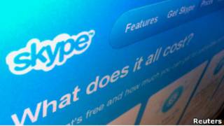 Skype網站截圖