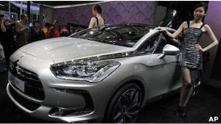 上海國際汽車展上的柴油汽車