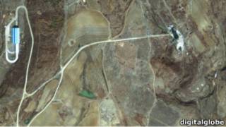 朝鮮東海岸的大浦洞導彈發射基地