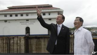 台灣副總統蕭萬長與巴拿馬外長巴雷拉(16/05/2011)