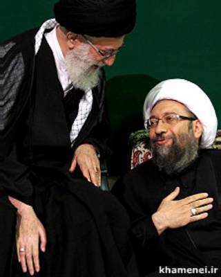 صادق لاریجانی و آیت الله خامنه ای