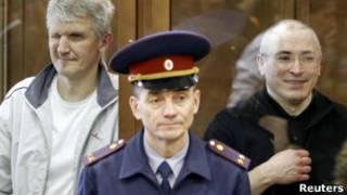 Платон Лебедев и Михаил Ходорковский на рассмотрении кассации