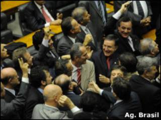 Câmara dos Deputados após votação do projeto de lei (Ag. Brasil)