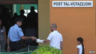 Centro de votación en Malta