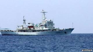 中國漁政311船抵達西沙永興島(2009年3月11日)