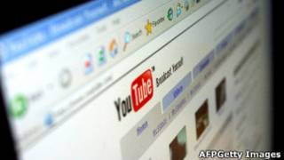 YouTube webpage