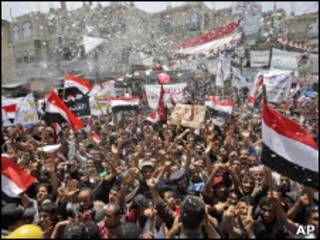 Waandamanaji Yemen