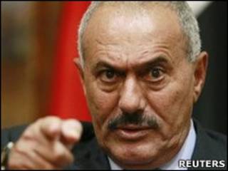 O presidente do Iêmen Ali Abullah Saleh