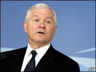 O secretário de Defesa dos EUA, Robert Gates