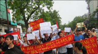 Biểu tình hôm 12/06 (ảnh trên internet)