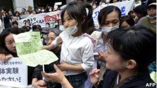 日本民眾要求保護兒童免受核輻射