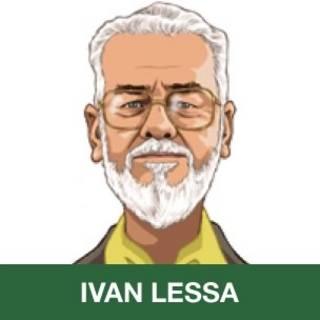 Ivan Lessa em ilustração de Baptistão
