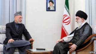 خامنه ای و کرزی