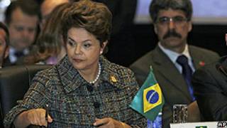 Dilma Rousseff durante cúpula do Mercosul (AP)