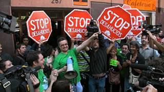 Manifestación en contra de los deshaucios (Foto: Plataforma Afectados por la Hipoteca)