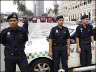Cảnh sát tại Kuala Lumpur của Malaysia