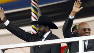 Salva Kiir na Omar al Bashir