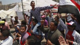 مظاهرات في ميدان التحرير في القاهرة