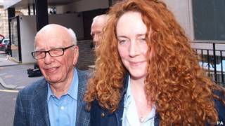 Rupert Murdoch y Rebekah Brooks.