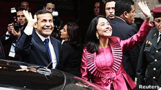 Ollanta Humala, presidente de Perú y la primera dama