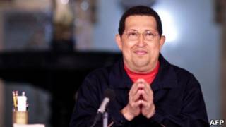 O presidente venezuelano Hugo Chávez.