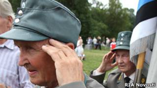 Бывшие военнослужащие эстонской 20-й дивизии СС