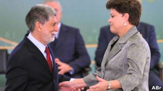 Ministro Celso Amorim e presidente Dilma Rousseff. ABr